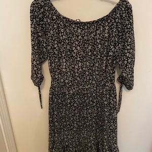 Zara off the shoulder floral dress
